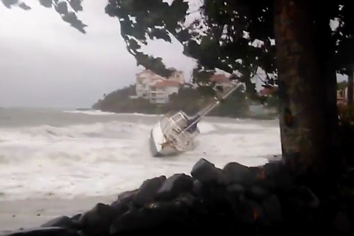 Hurricane Maria in Caribbean