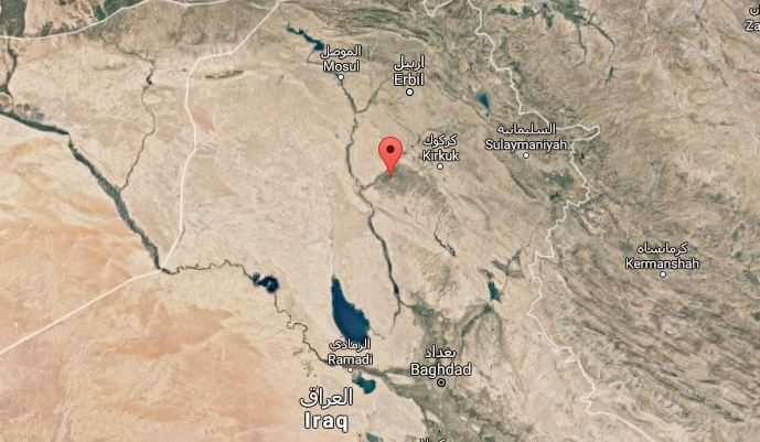 Расположение Хавиджи на карте Ирака