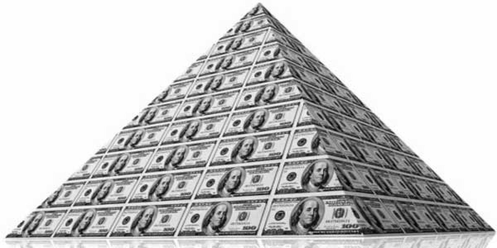 Мошенническая понци 5 букв. Денежная пирамида. Пирамида из денег. Деньги финансовая пирамида. Денежная пирамидка.