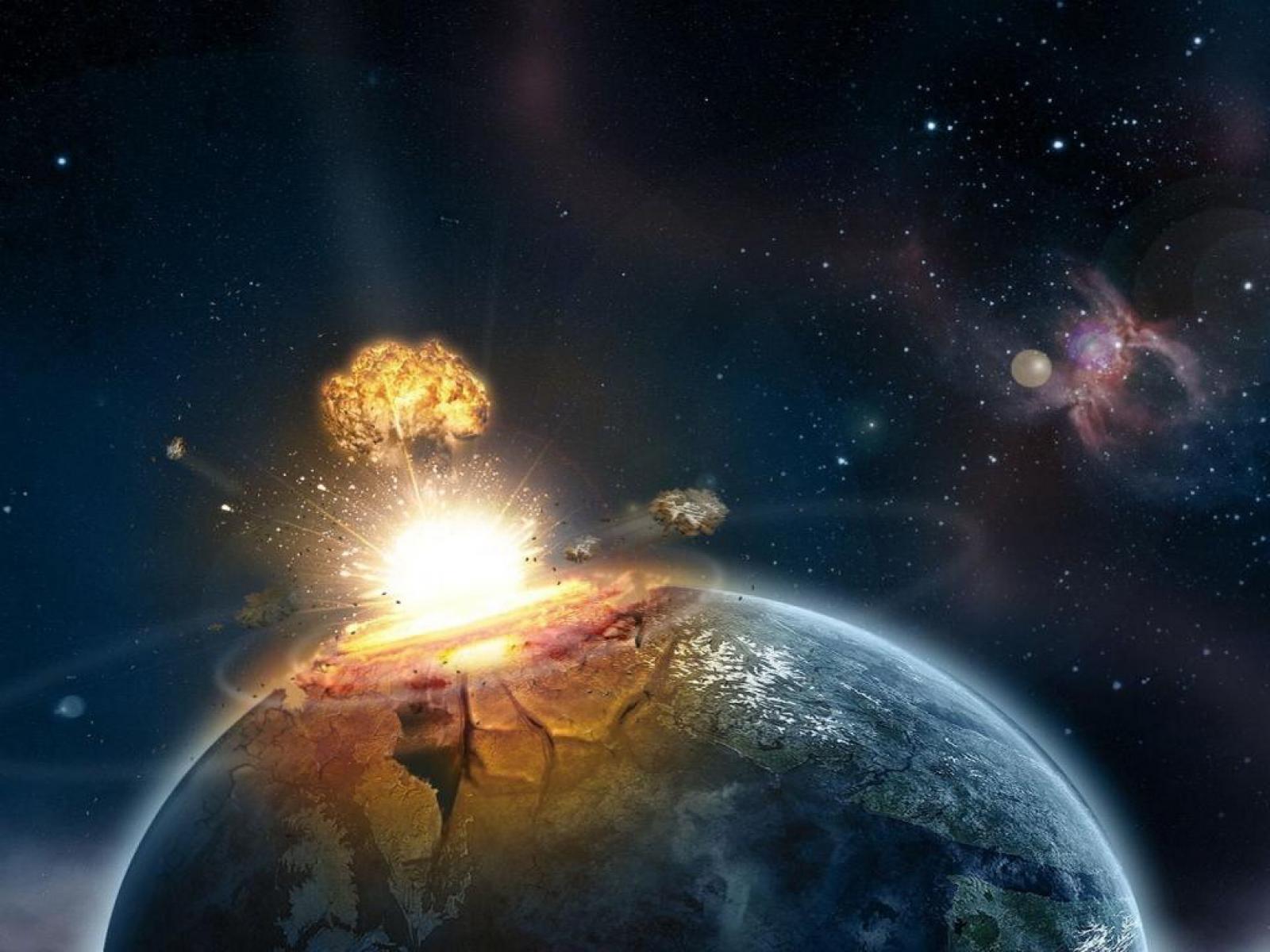 Конец света 9. 2012 Год конец света 21 декабря. Взрыв планеты земля. Космос взрыв планеты. Атомный взрыв из космоса.