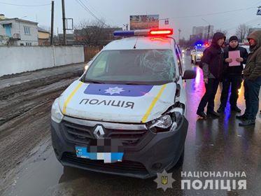 В Борисполе полицейский автомобиль насмерть сбил мужчину