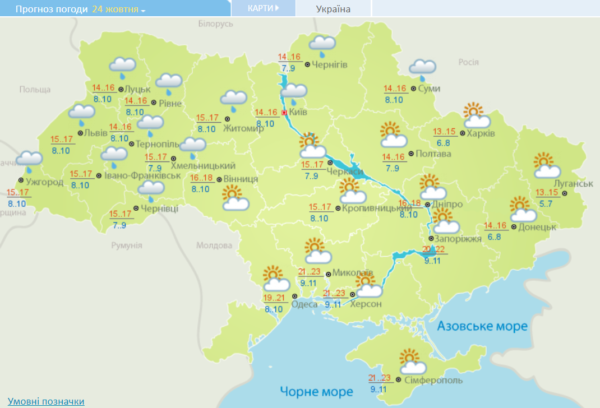 У вихідні в Україні буде тепло, місцями очікуються дощі