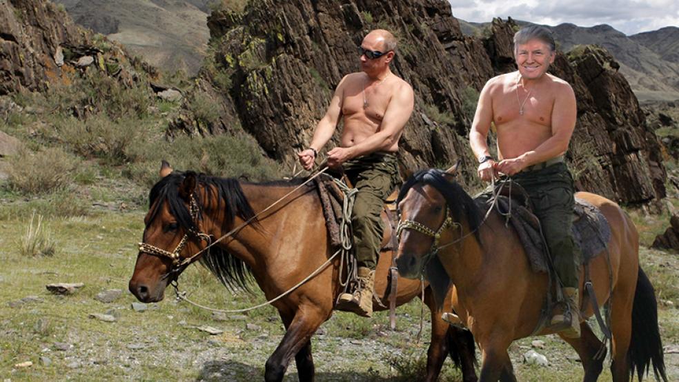 trump Putin shirtless