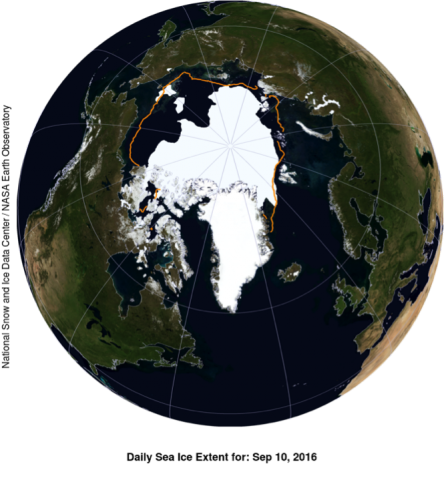 arctic sea ice minimum sep 10