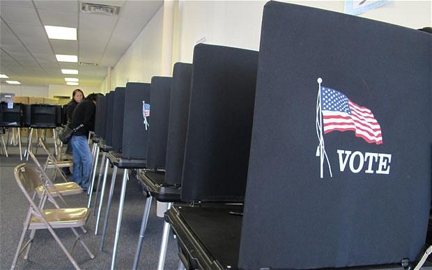 Voting Booths AP Photo