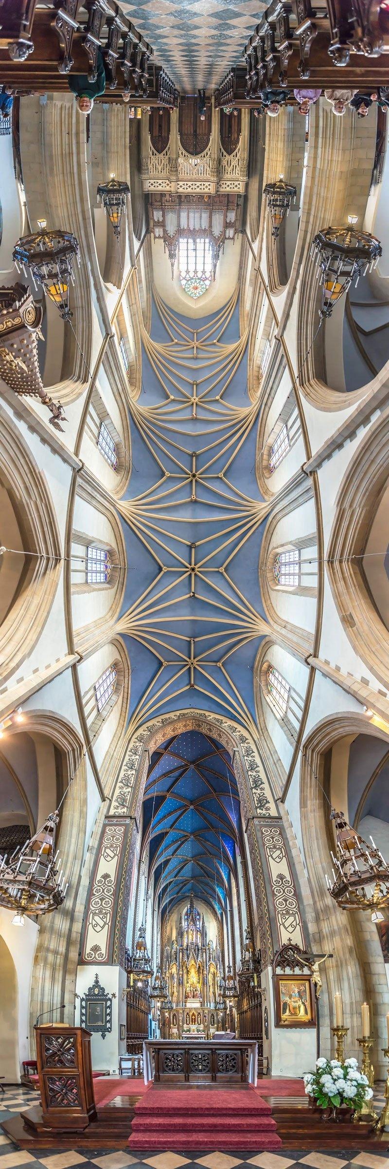 vertical panoramas of church ceilings around the world 2