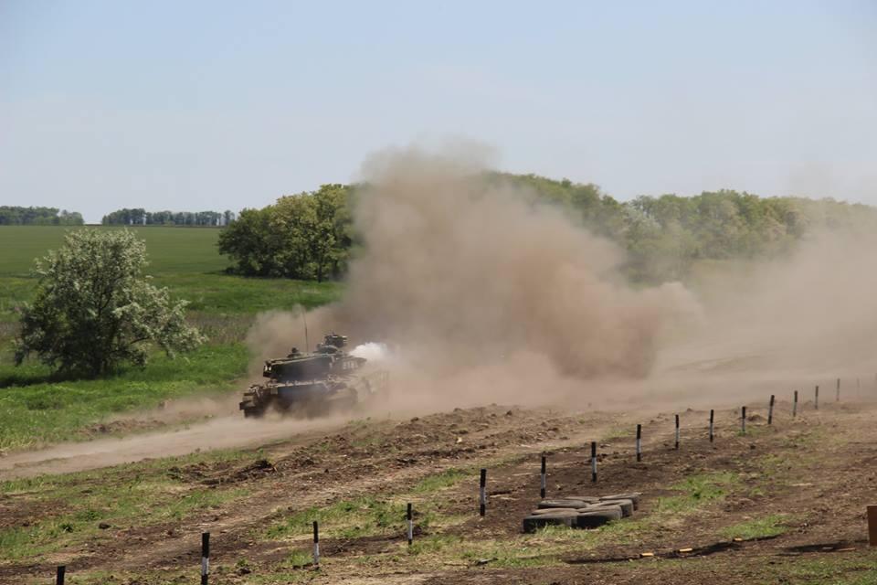 Танковые соревнования в Донецкой области