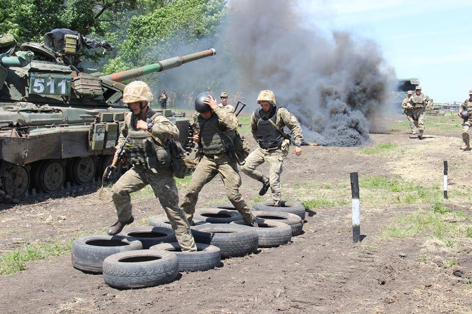 Танковые соревнования в Донецкой области