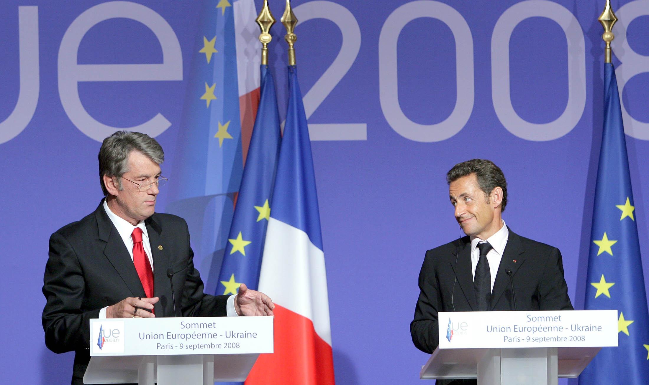 Ющенко и Саркози