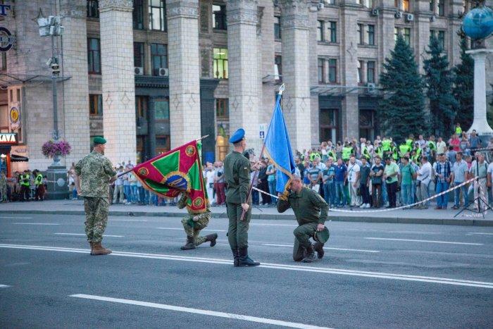Репетиция парада ко Дню независимости в Киеве