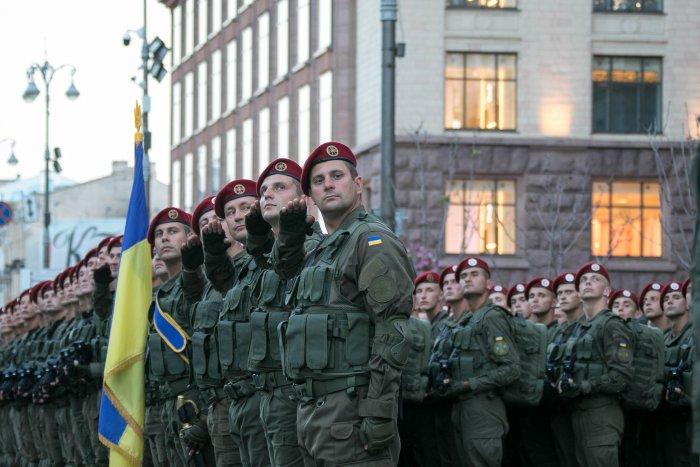 Репетиция парада ко Дню независимости в Киеве