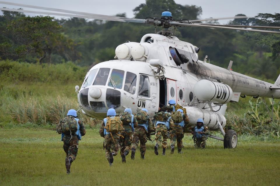 Украинские военные в Либерии.