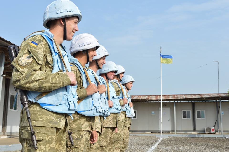 Украинские военные в Либерии.
