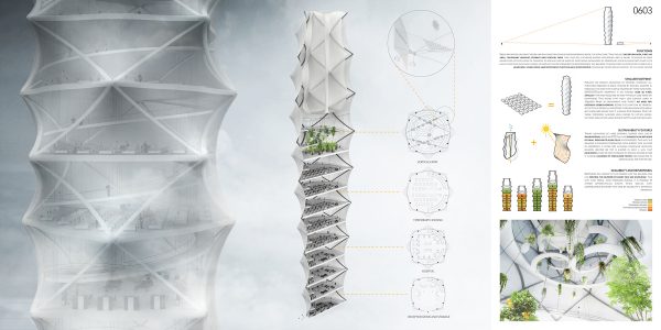 Концепт «складного небоскреба-оригами».