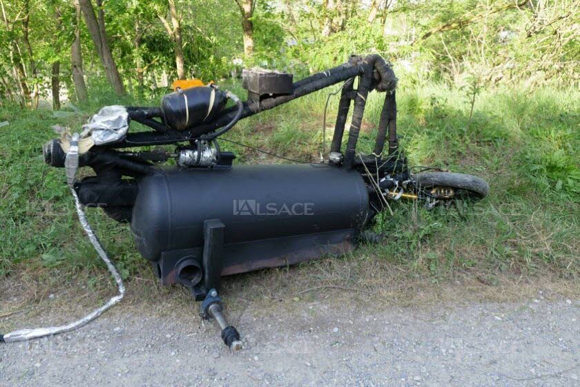 le velo tricycle fusee utilise par francois gissy lors de son accident fatal photo dna patrick kerber 1525514929