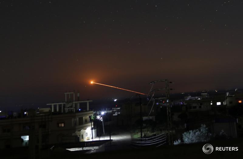Ракетный удар по территории Сирии.