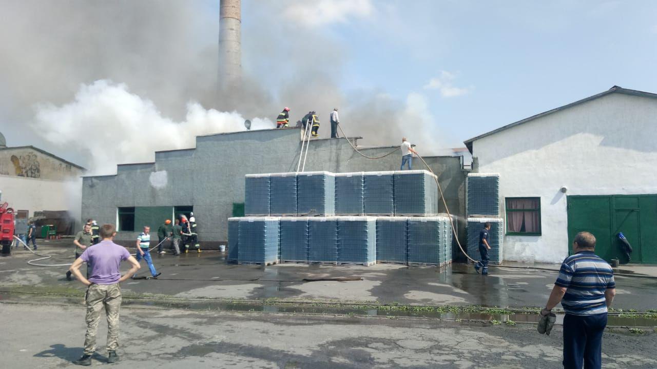Пожар в Рокитновском стеклозаводе.