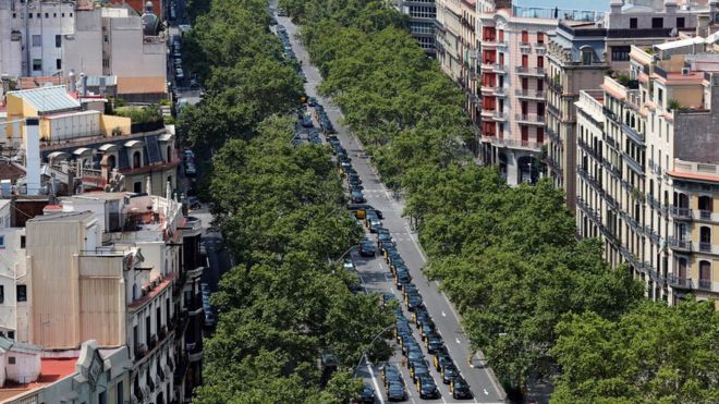 забастовка такси в испании