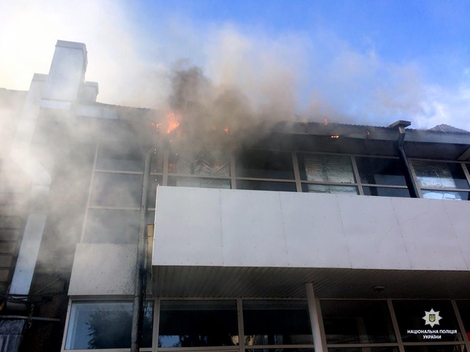 пожар в вуза Харькова