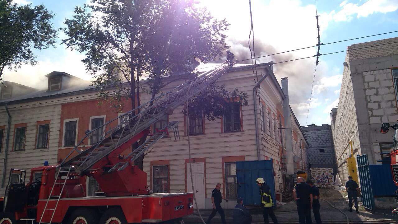 пожар в вуза Харькова
