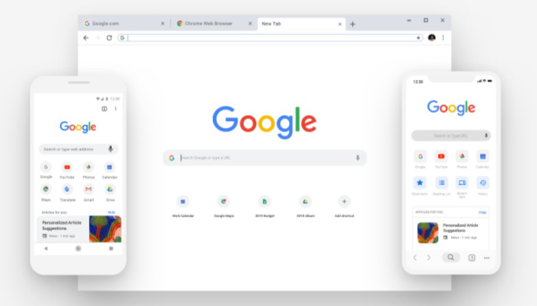 google chrome redesign