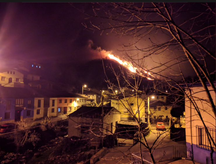лесные пожары в Испании