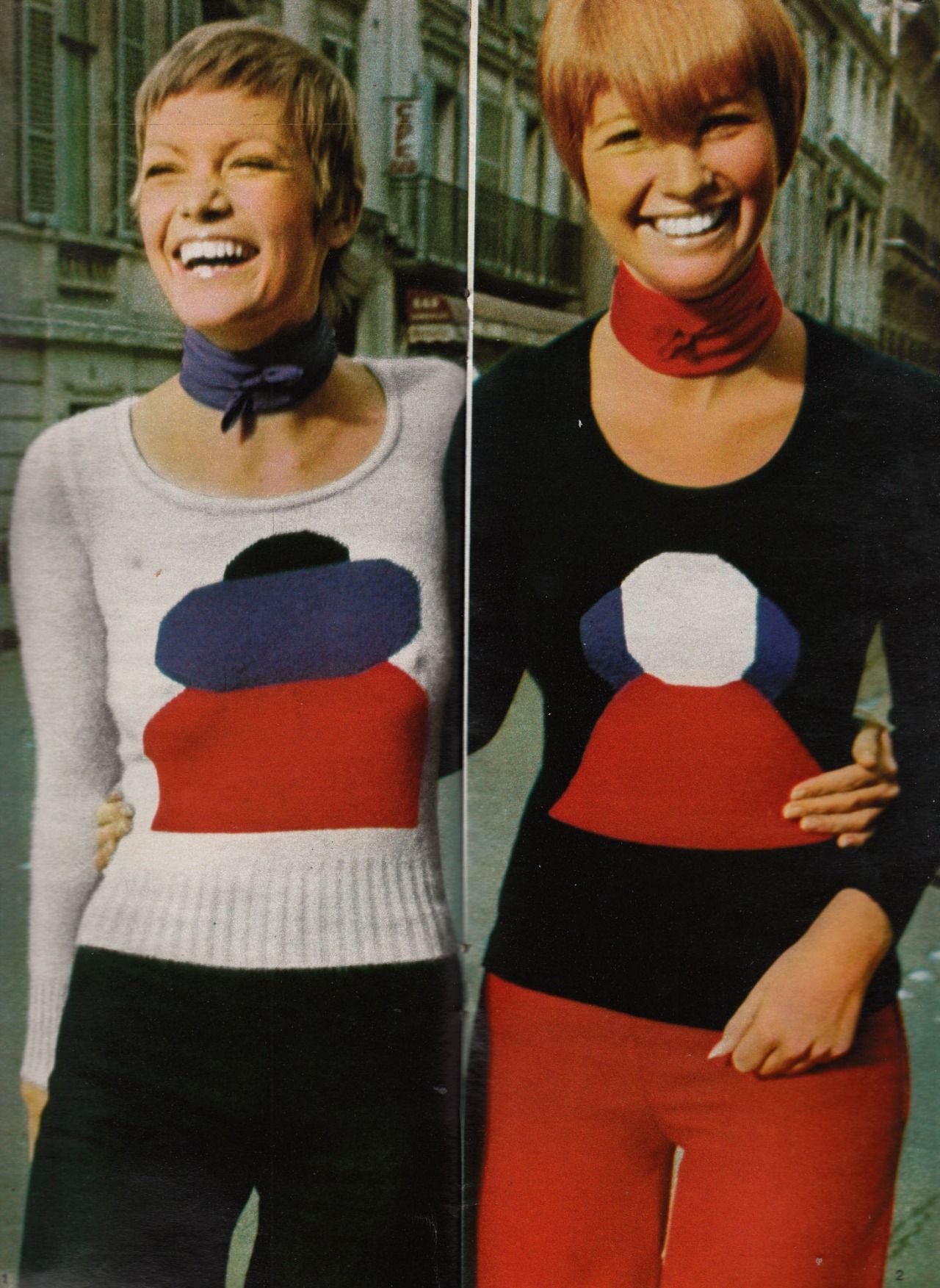 11 Трикотажные джемперы Sonia Rykiel на страницах Elle France май 1971 года