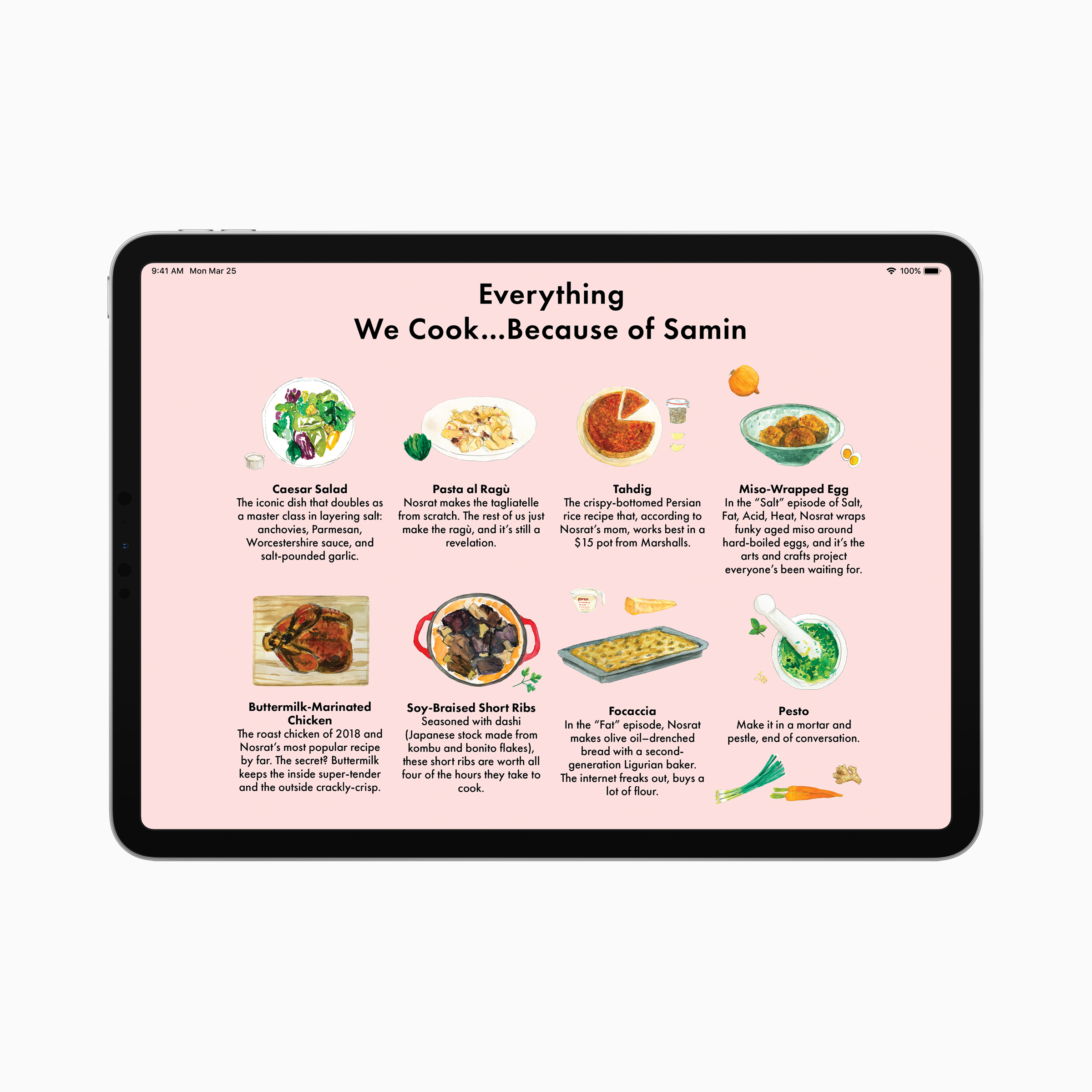 Apple news plus bon appetit ipad screen 03252019