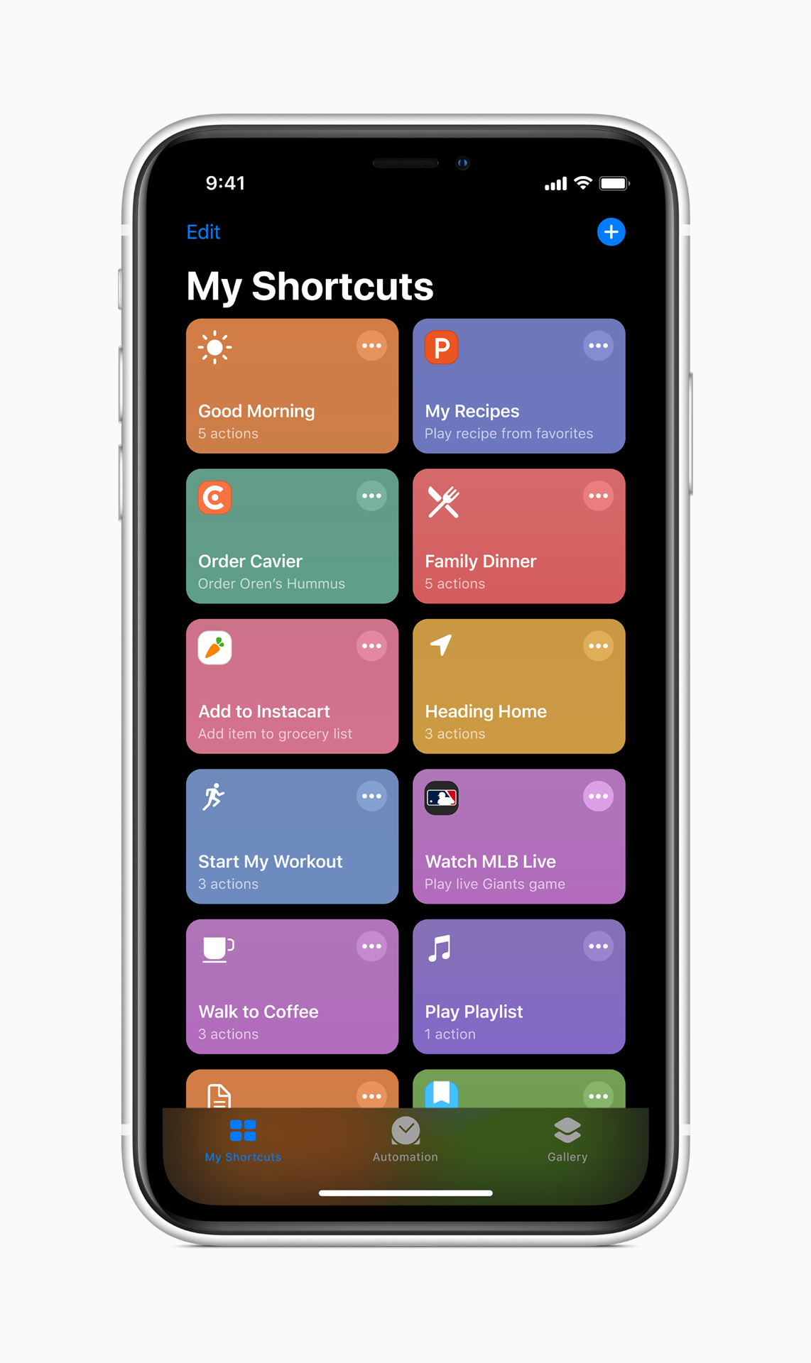 Apple ios 13 shortcuts screen iphone xs 06032019